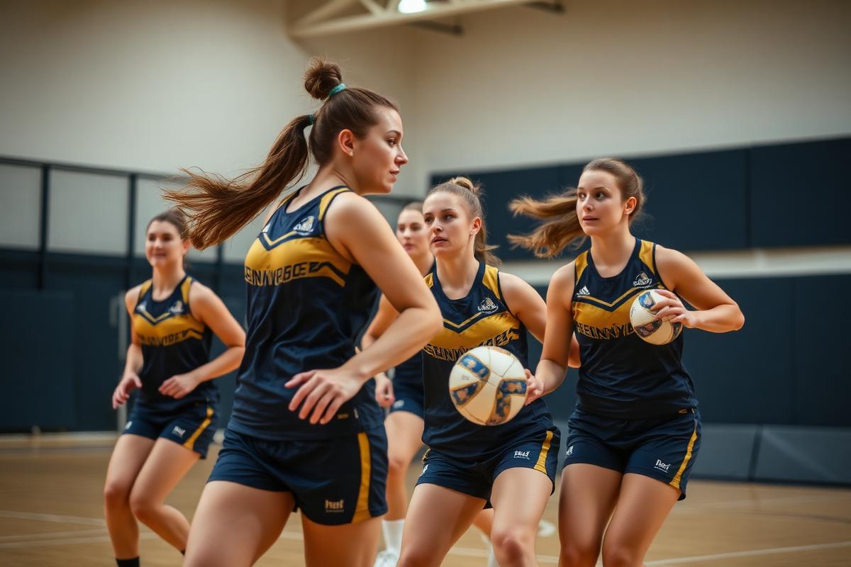 Custom Netball & Handball apparel by StrawHat Apparel