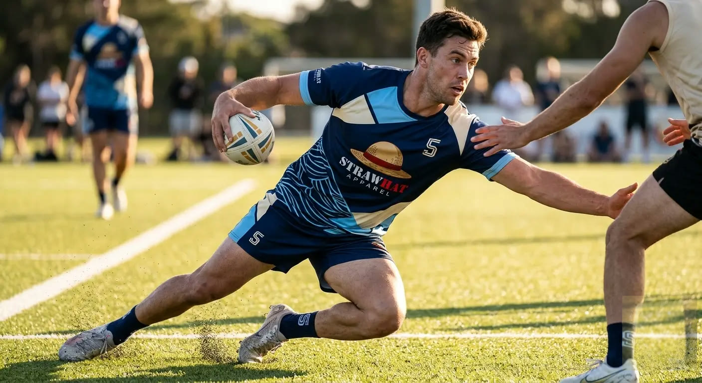 Custom Touch & Tag Rugby apparel by StrawHat Apparel